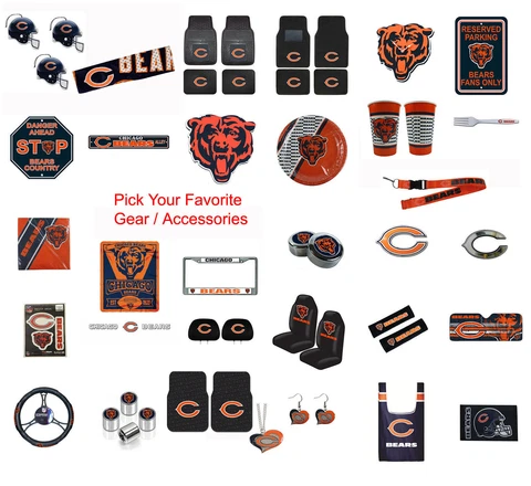 Brand New NFL Chicago Bears Pick Your Gear / Accessories Official Licensed Cover