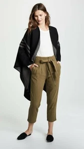 BB Dakota Wendeponcho Cape Schal, schwarz & grau gestreift Einheitsgröße 70 $ - Bild 1 von 9