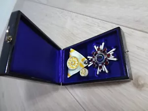 Zweiter Weltkrieg Japanischer Orden des Heiligen Schatzes 4. Klasse Abzeichen Medaille MARINEARMEE 01 - Bild 1 von 19