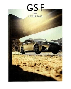 Lexus GS F 2018 sedán: 33 páginas EE. UU. FOLLETO DE VENTAS - NUEVO DE LOTE ANTIGUO - Imagen 1 de 1
