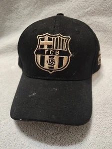 Soccer Black Barcelona Logo Hat - BRAND NEW - Picture 1 of 4