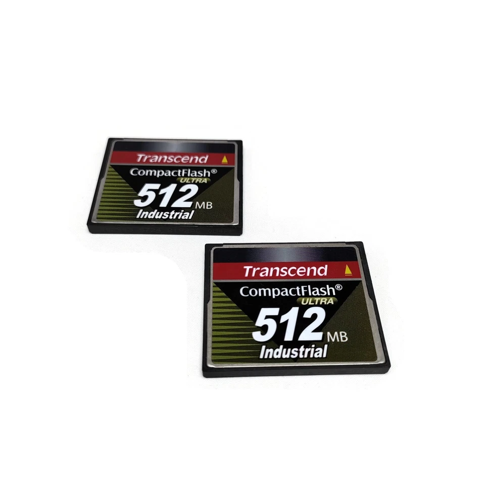 Lot of 2 Transcend Compact Flash Ultra 512mb Industrial - Image 1 of 4