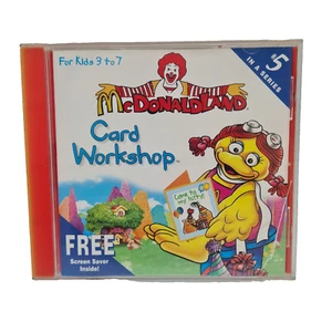 McDonaldland Card Workshop #5 PC CD-ROM Windows 95 McDonalds 6203 - Afbeelding 1 van 6