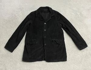 CP Shades Jacket Womens XS Black Corduroy Oversized Field Coat Chore Ladies - Picture 1 of 11