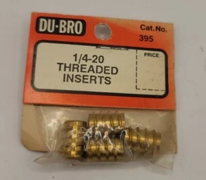 Du-Bro Gewindeeinsätze Messing 1/4-20 RC Hardware DuBro 4 Stück 395 - Bild 1 von 1