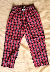 GAP Boys Pajama Red and Black Plaid Pants Size 6 - Picture 1 of 4