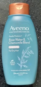 Aveeno Scalp Soothing Haircare Rose Water & Chamomile Shampoo For Dry Hair 354ml - Picture 1 of 2