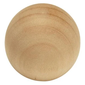 3" Unfinished Wooden Ball, Full Round, Wood Parts / Craft Supplies - Picture 1 of 1