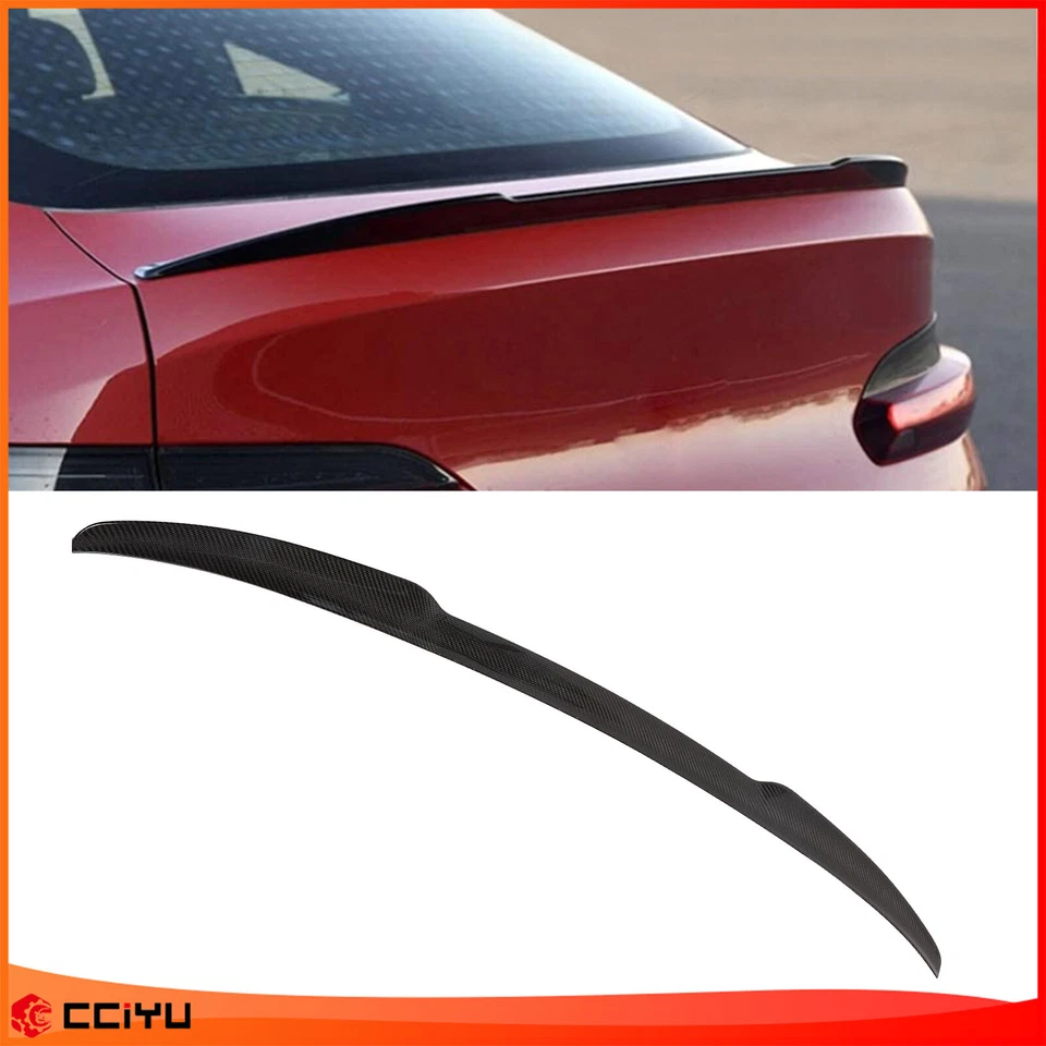 Trunk Spoiler For 2019 2020 2021 2022 up BMW X4 G02 Highkick Style Carbon Fiber - Image 1 of 4