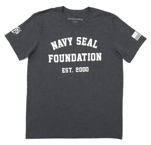 Mizzen + Main NAVY SEAL FOUNDATION EST. T-Shirt 2000 anthrazitgrau S/S Gr. L - Bild 1 von 9