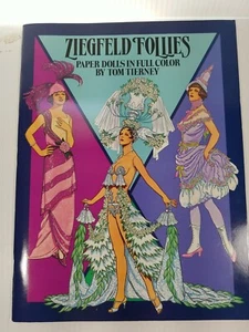 Vintage Ziegfeld Follies Tom Tierney Paper Dolls in Full Color Book Unused Uncut - Bild 1 von 2