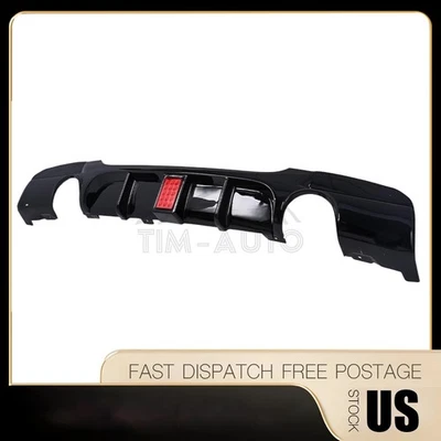 Rear Bumper Diffuser Dual Exhaust For BMW 3 Series 325i 323i M Sport 2005-2012 Foto 1 de 4