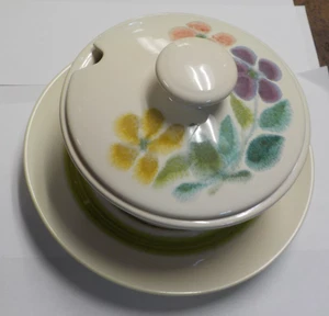 Franciscan Earthenware Floral Condiment Serving Set / 3 Pieces - Picture 1 of 7