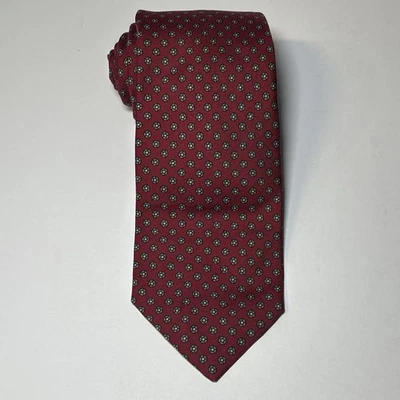 "Corbata de cuello vintage Brooks Brothers para hombre roja floral hecha en seda EE. UU. 55,5"" X 3,25""" Foto 1 de 4