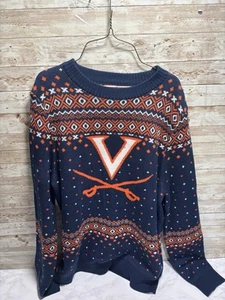 UVA Virginia Cavalier Fan Sweater Campus Specialities  Size Large Great Shape  - Picture 1 of 7