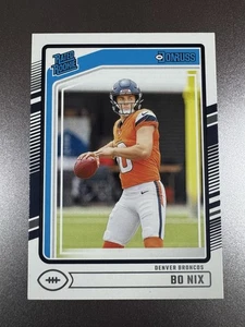 2024 Panini Donruss - Rated Rookie Bo Nix #369 RC Denver Broncos - Picture 1 of 6