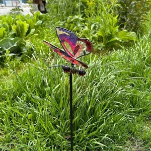 Butterfly Garden Stake Garden Decor Housewarmings Gift Outdoor Decoration for - Picture 1 of 17