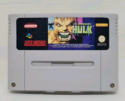 Super Nintendo/SNES - The Incredible Hulk ( Nur das Modul ) akzeptabel  - Bild 1 von 4