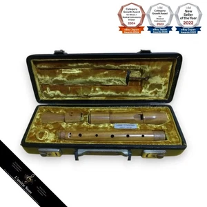 Aura Altolicodor Satin Wood Recorder Color Wooden Soft Tone with Case - Picture 1 of 4