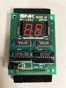 SNK MV-LED2 Neo Geo Dedicado Juego Arcade Pantalla de Crédito - Imagen 1 de 2