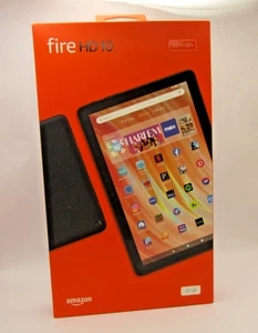 G1N Amazon Fire HD 10 13th Generation 32GB WiFi 101 Black with Lockscreen - Picture 1 of 6