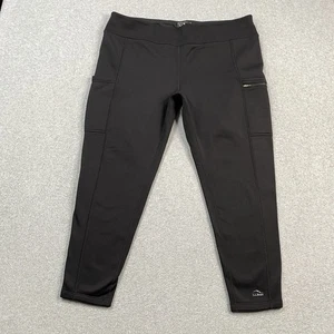 Collant LL Bean donna XL Petite PrimaLoft ThermaStretch pile tasca vita media - Foto 1 di 20