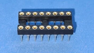 5 x Präzisionsfassung / IC-Fassung / IC-Sockel, 16-polig (Assmann) - Bild 1 von 4