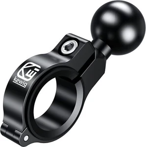 Aluminum Alloy Handlebar Mount Base with 1'' TPU Ball for Round Rail Diameter - Zdjęcie 1 z 15