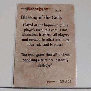 SPELLFIRE CCG --- DRAGONLANCE -- BLESSING OF THE GODS --- Chase -- UR -- NM/Mint - Bild 1 von 1