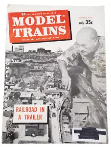 Remolque de guía de constructores ferroviarios HO de junio de 1961 revista de trenes modelo vintage - Imagen 1 de 12