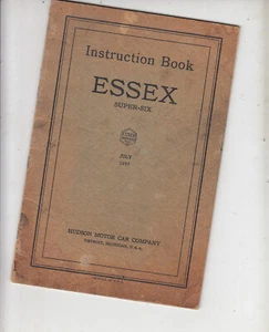 1927 ESSEX SUPER SIX Owners Instruction Book HUDSON - Picture 1 of 5