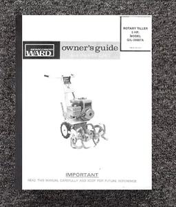 Owners Guide & Parts Manual Montgomery Ward Rotary Front Tine Tiller 39007A 5HP - Picture 1 of 11