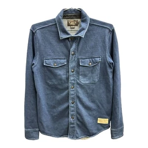 Ralph Lauren RRL INDIGO BLUE French Terry Nautical Shirt c. 2008. sz: XS.  RARE! - Picture 1 of 6
