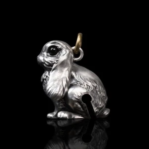 Hasenglocke. Schlüsselanhänger Hase. Geschenke für Freunde. Süßer Schmuck. - Bild 1 von 10