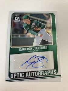 2021 Donruss Optic Daulton Jefferies Rookie Optic Autographs Oakland Athletics - Bild 1 von 2