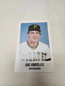 Pittsburgh Pirates 1986 MLB Baseball Joe Orsulak Player Card with Schedule - Picture 1 of 2