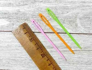 Kunststoff Häkeln Basteln Garn Nähen Nadel Großloch Stricken Zufällige Auswahl 3 Stck. Neu - Bild 1 von 2