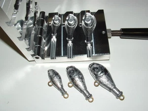 Saltwater Guppy Mojo mold 2,4,6oz Swing Hook CNC Aluminum - Picture 1 of 4