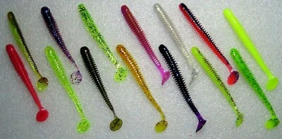 14 Stück Relax Wurm 10 cm, Jigs, Texas ring, Zander, Hecht, Lachsforelle,Neu - Bild 1 von 2