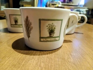 Vintage (7) Pfaltzgraff Naturewood Stoneware Portfolio Coffee Cups/Mugs - Picture 1 of 11