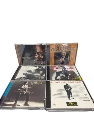 Jazz CD set Miles Davis  Charlie Parker Artie Shaw Mancini Fountain Foto 1 de 4