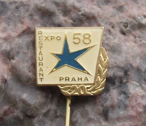1978 Brussels EXPO 58 World Exposition Belgium 20th Anniversary Logo Pin Badge - Picture 1 of 3