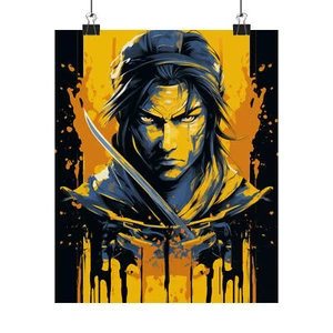 Japanese Men Art Matte Bedroom Living Room Office Vertical Poster Wall Décor - Picture 1 of 25