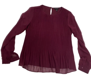 Camicia anteriore Banana Republic marrone borgogna taglia S donna - Foto 1 di 9