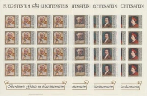 Liechtenstein  784 - 87  Gemälde   Kleinbogen Satz  **  (mnh) - Bild 1 von 1