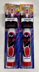 SPIDER MAN Spinbrush 2 PACK Kids Battery-Powered ADA Accepted Toothbrush - Picture 1 of 3
