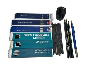 Vintage Staedtler & Berol Türkis Zeichnung Zeichen Minen Posten - Bild 1 von 6