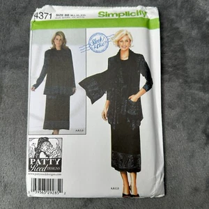 Simplicity 4371 Sewing Pattern M-XXL 14-26 Patty Reed Jacket Skirt Top Lagenlook - Picture 1 of 6
