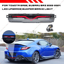 Clear Rear Bumper Tail LED Light Break Lamp For Subaru BRZ Toyota GR86 2022-2024