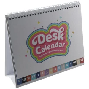 2023.9-2024.12 Small Desktop Calendar with Index Monthly Design Standing Dail... - Picture 1 of 7